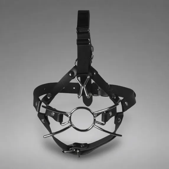 Head Harness with Spider Gag and Nose Hooks