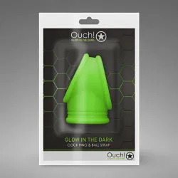 Cockring and Ball Strap - Glow in the Dark