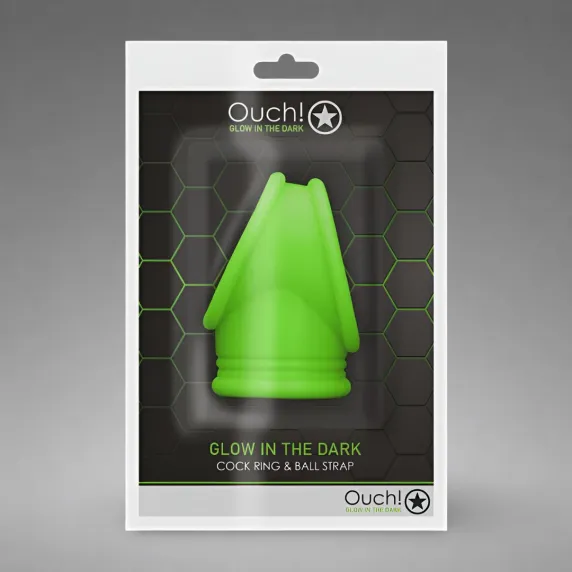 Cockring and Ball Strap - Glow in the Dark