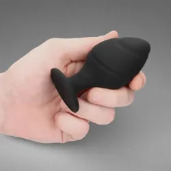 Swirled Anal Butt Plug Set Black