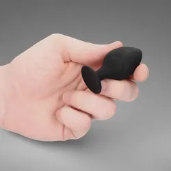 Swirled Anal Butt Plug Set Black