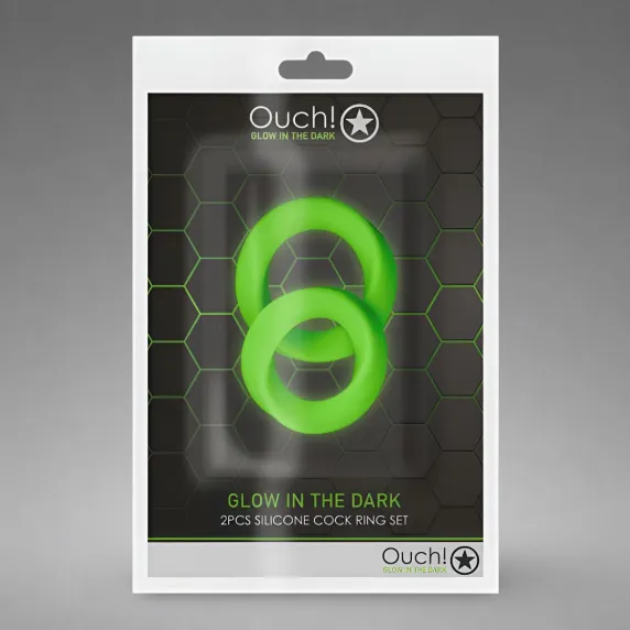 Cockring Set - Glow in the Dark - 2 Pieces
