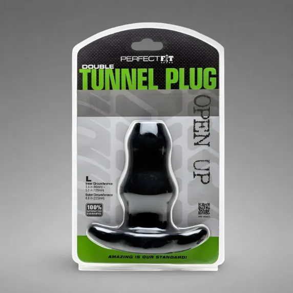 Double Tunnel Plug - Hollow Butt Plug - L