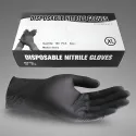 Box Disposable Gloves Black nitrile 100pcs XL
