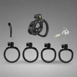 Cellmate Guardian Chastity Cage Black Size 0