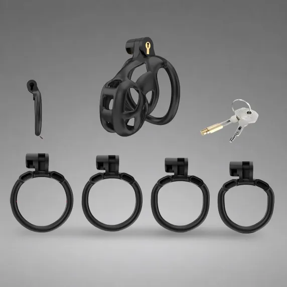 Cellmate Guardian Chastity Cage Black Size 1