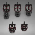 Cellmate Guardian Chastity Cage Black Size 1