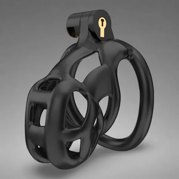 Cellmate Guardian Chastity Cage Black Size 1