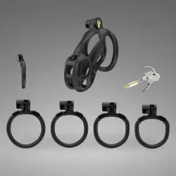 Cellmate Guardian Chastity Cage Black Size 2