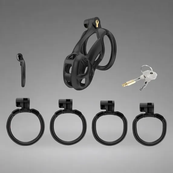 Cellmate Guardian Chastity Cage Black Size 2