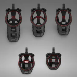 Cellmate Guardian Chastity Cage Black Size 2