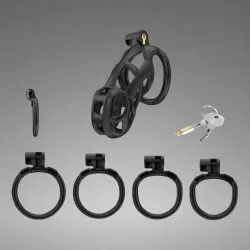 Cellmate Guardian Chastity Cage Black Size 3