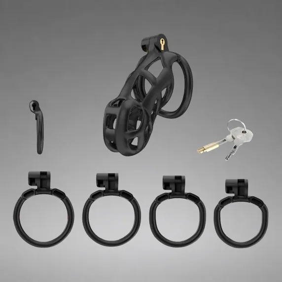 Cellmate Guardian Chastity Cage Black Size 3