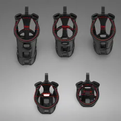 Cellmate Guardian Chastity Cage Black Size 3
