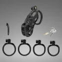 Cellmate Guardian Chastity Cage Black Size 4