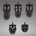 Cellmate Guardian Chastity Cage Black Size 4
