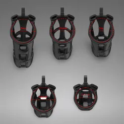 Cellmate Guardian Chastity Cage Black Size 4