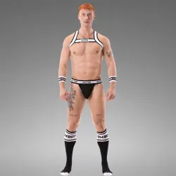 Suspender Bottom Barecode Berlin Black-White