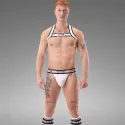 Suspender Bottom Barecode Berlin White-Black
