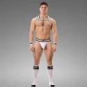 Suspender Top Barecode Berlin White-Black