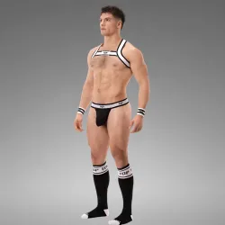 Suspender Top Barecode Berlin Black-White