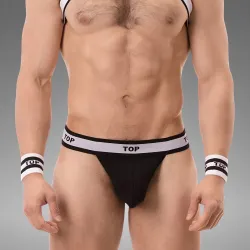 Suspender Top Barecode Berlin Black-White