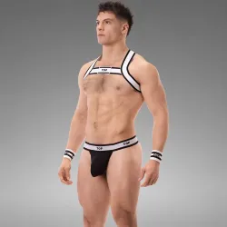 Suspender Top Barecode Berlin Black-White