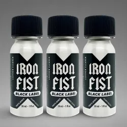 Poppers Iron Fist Black Label 24ml X3