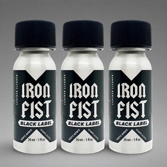 Poppers Iron Fist Black Label 24ml X3