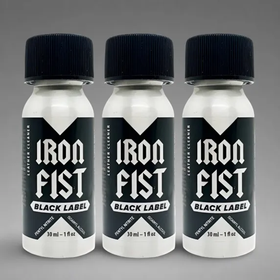Poppers Iron Fist Black Label 24ml X3