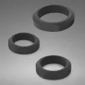 3 Cockrings in silicone Tom Of Finland