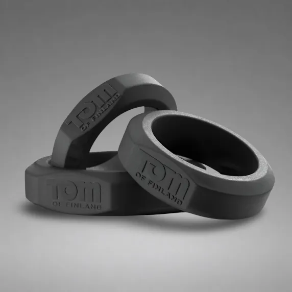 Set de 3 Cockrings silicone Tom Of Finland