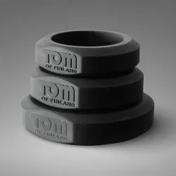 Set de 3 Cockrings silicone Tom Of Finland