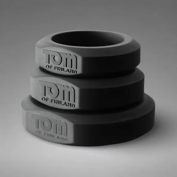 3-Piece Silicone Cockring Set Tom Of Finland