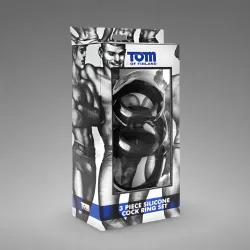Set de 3 Cockrings silicone Tom Of Finland