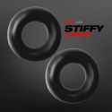 Oxballs STIFFY 2 Pack Bulge Cockrings - Tar Ice