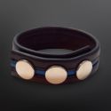 Leather Cockstrap Mister B Black & Blue