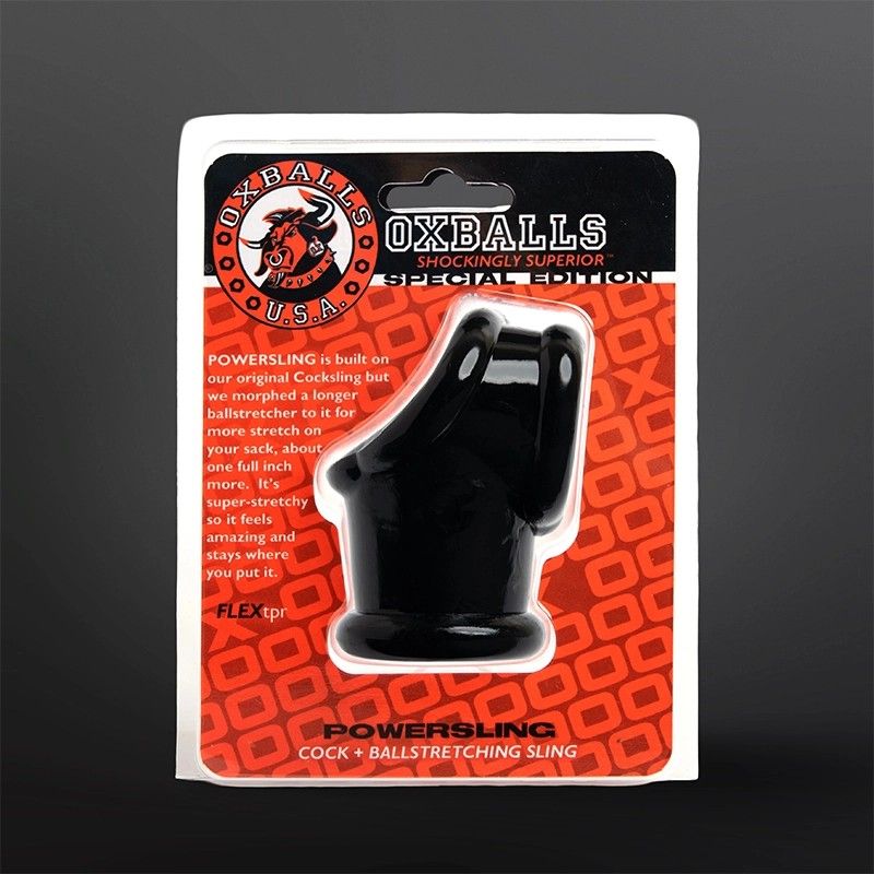 Cocksling Ballstretcher Oxballs POWERSLING negro