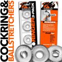 Cockring Oxballs RINGER Clear Pack de 3 C-Ring