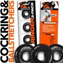 Oxballs RINGER Cockring - Black 3 Pack