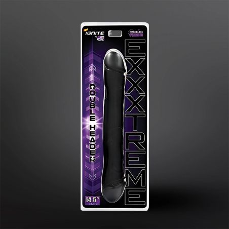 Exxxtreme Double Header Dong 37 x 5,8 cm Dildo doppio Exxxtreme Double Header Dong 37×5,8cm nero