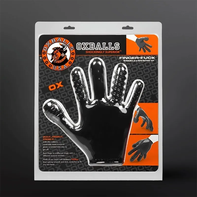 Anal penetration Oxballs Finger Fuck Glove