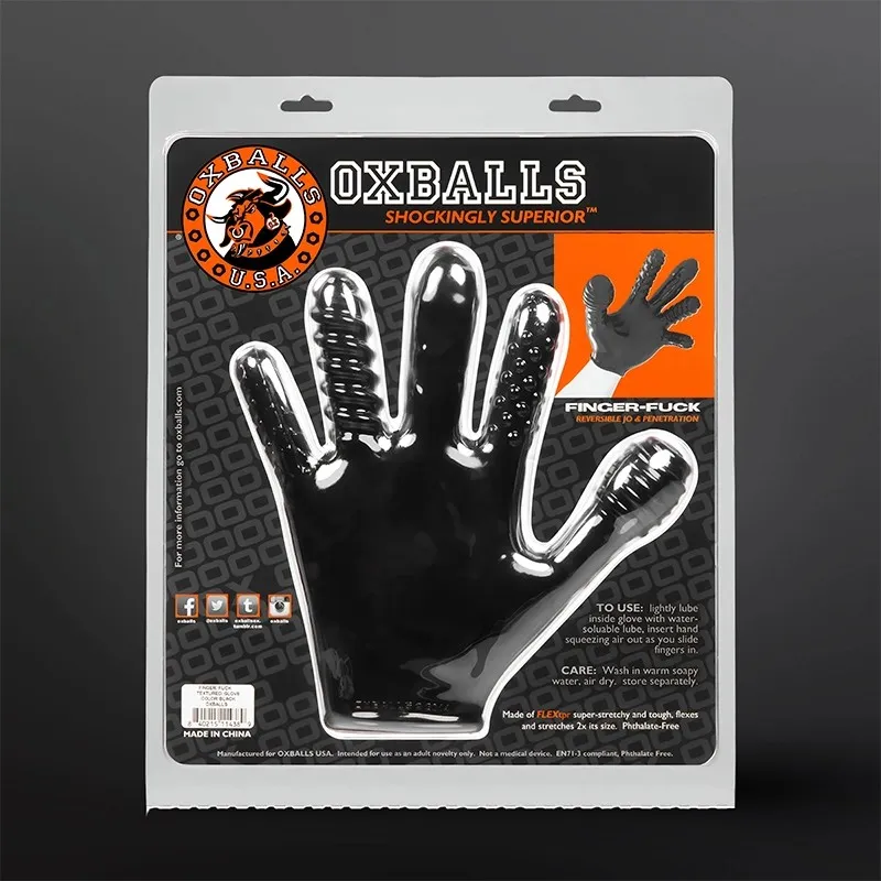 Anal penetration Oxballs Finger Fuck Glove