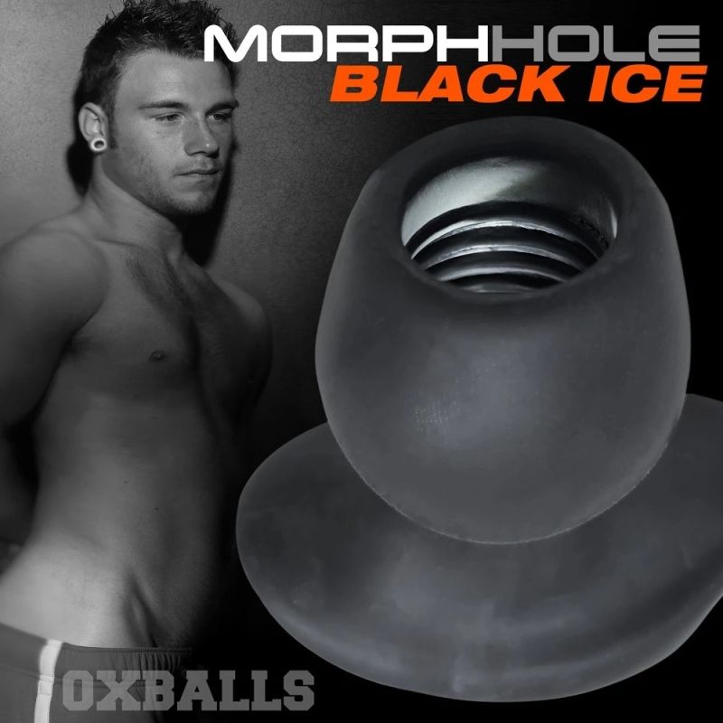 Plug anal Oxballs MORPHHOLE-1 Gaper Black Ice L