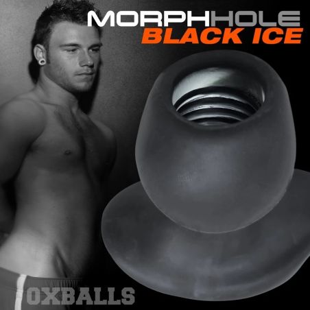 Plug anal Oxballs MORPHHOLE-1 Gaper Black Ice L