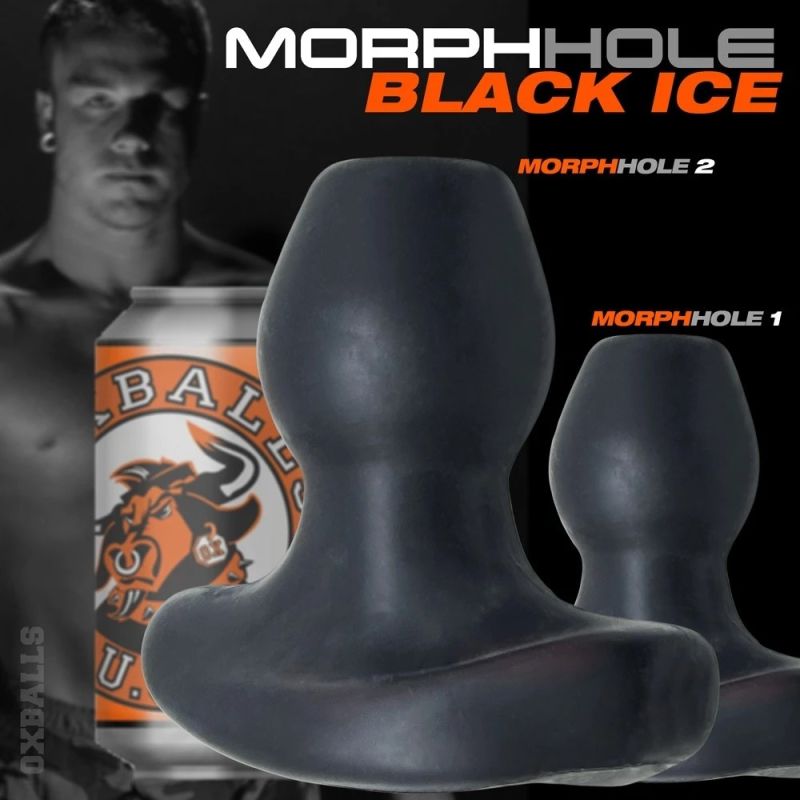 Oxballs MORPHHOLE-2 gaper plug - Black Ice L