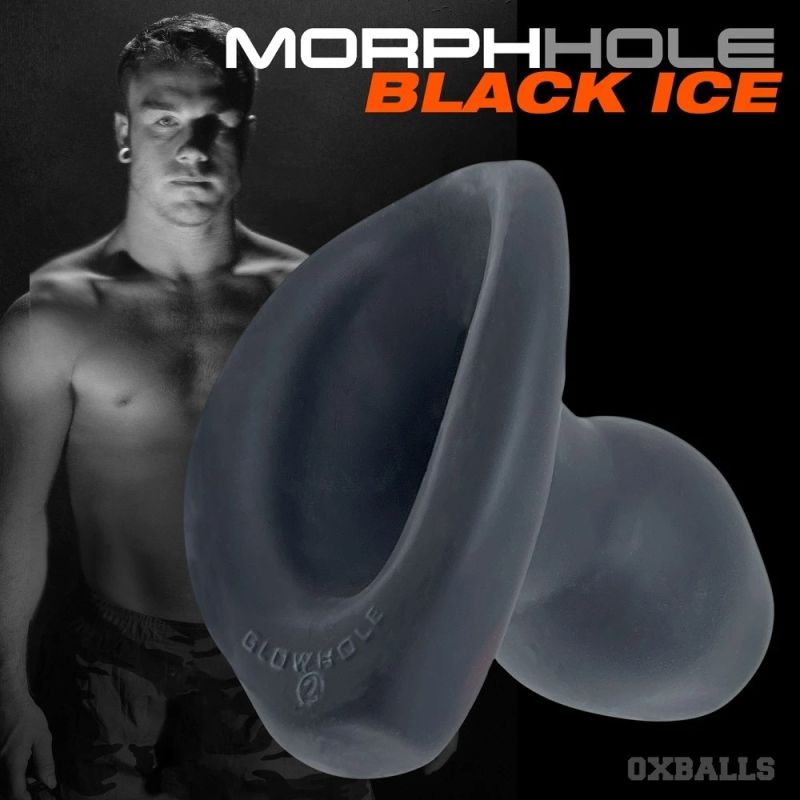 Plug anal Oxballs MORPHHOLE-1 Gaper Black Ice S