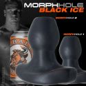 Plug analny Oxballs MORPHHOLE-1 Gaper Black Ice S