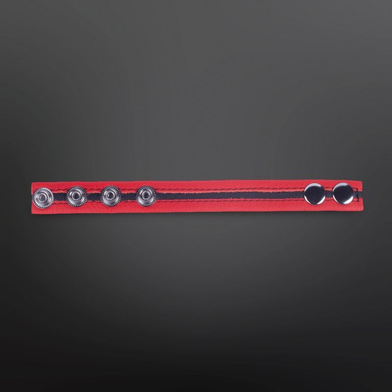 Adjustable leather cockring Tippy Red