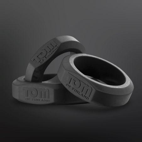3 Cockrings de silicona Tom of Finland